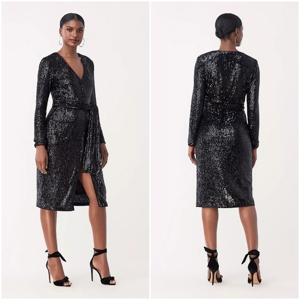 DVF Melina Sequined Dress size S NWT
